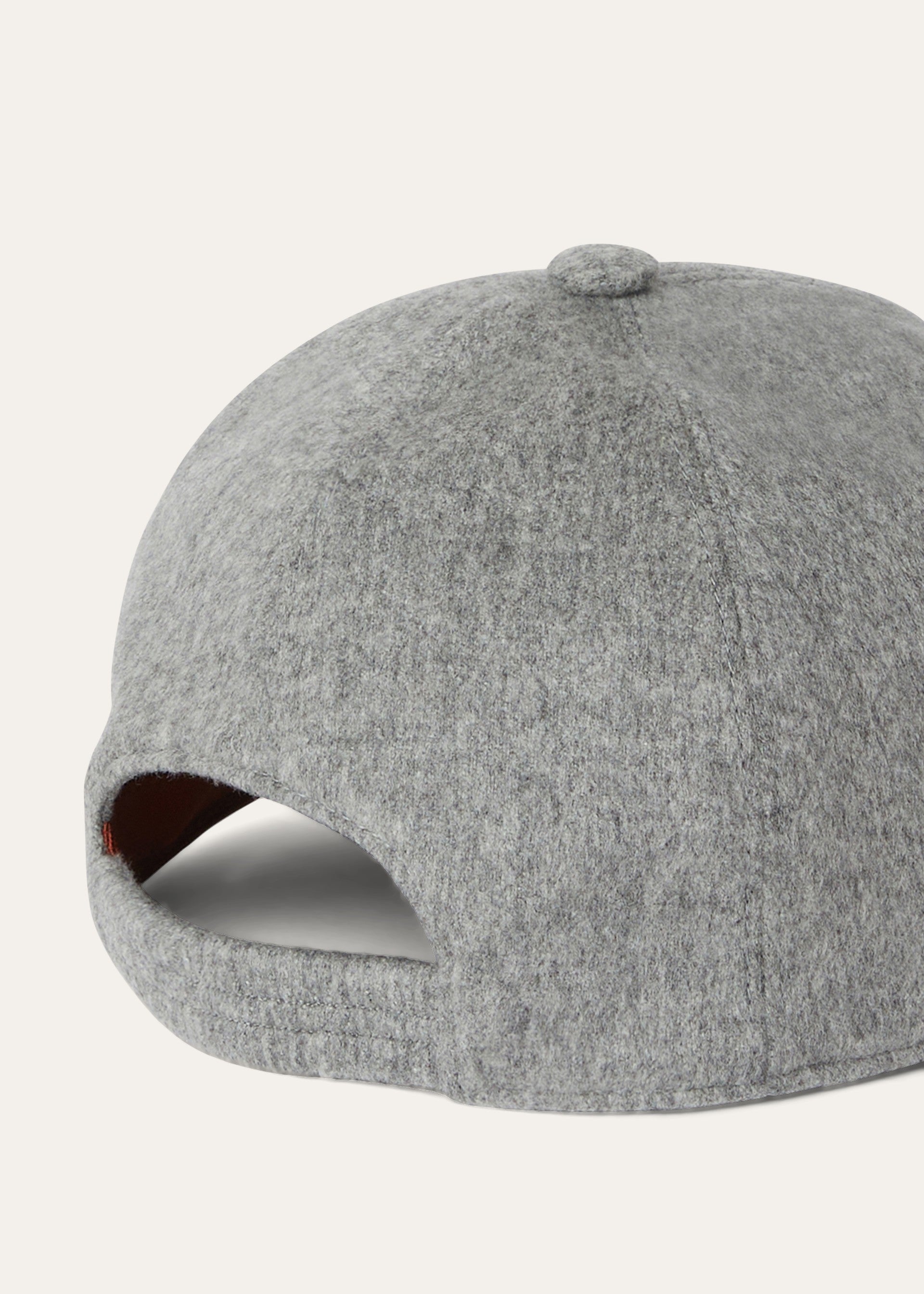 Baseball pet van cashmere | BG_TRANSPARENT | GRIJS MELEE