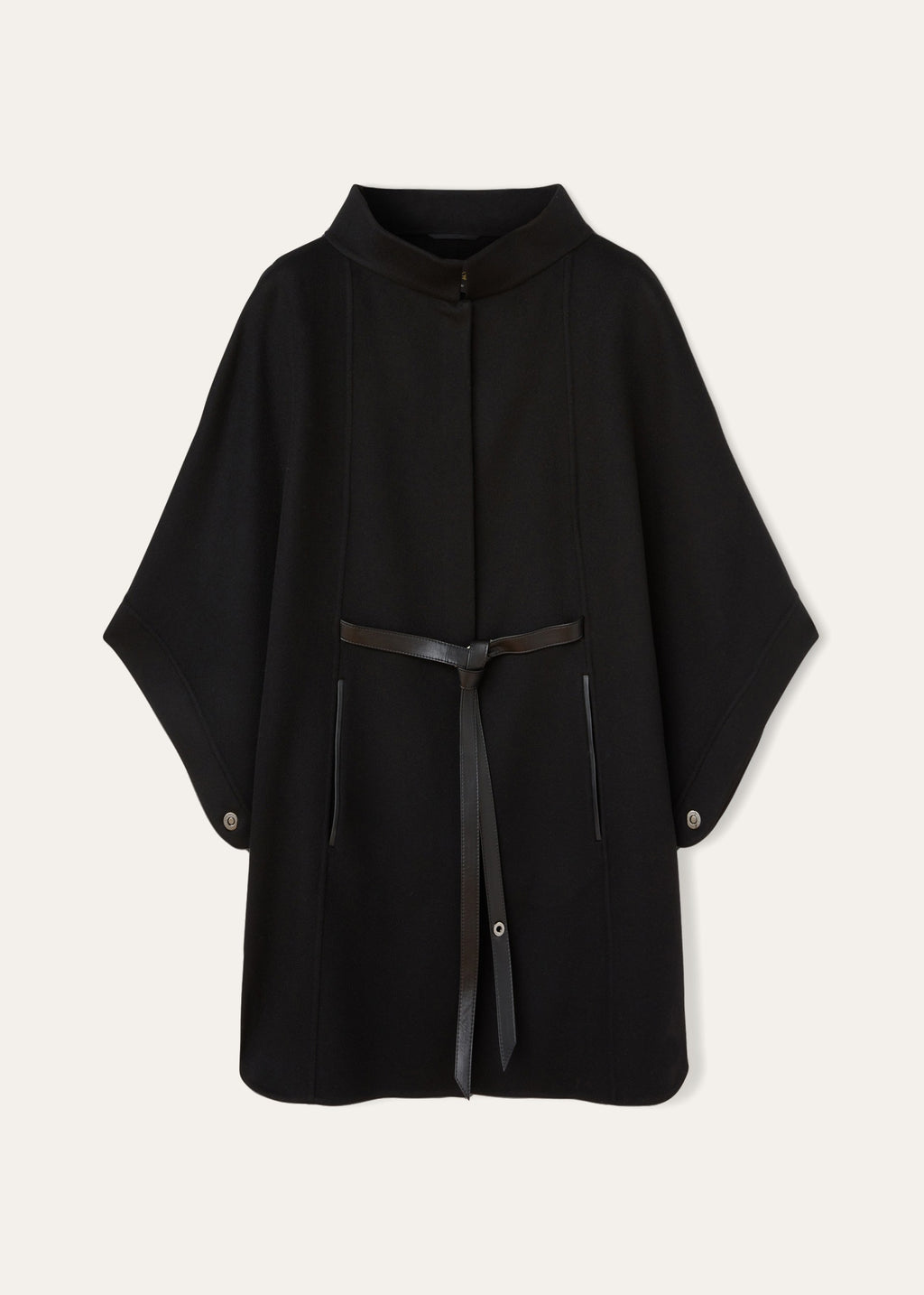 Cashmere Cape | BG_TRANSPARENT | Zwart