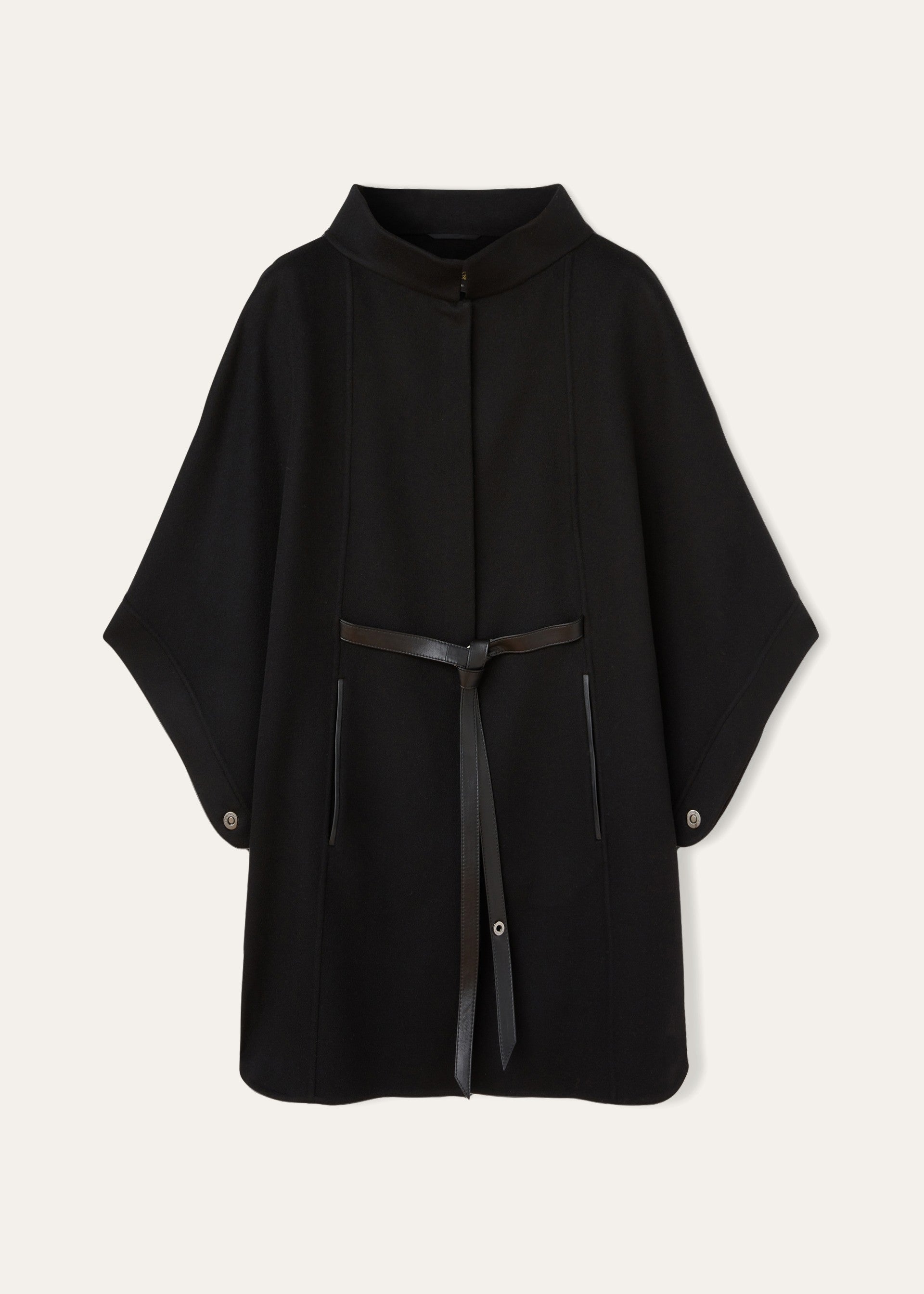 Cashmere Cape | BG_TRANSPARENT | Zwart