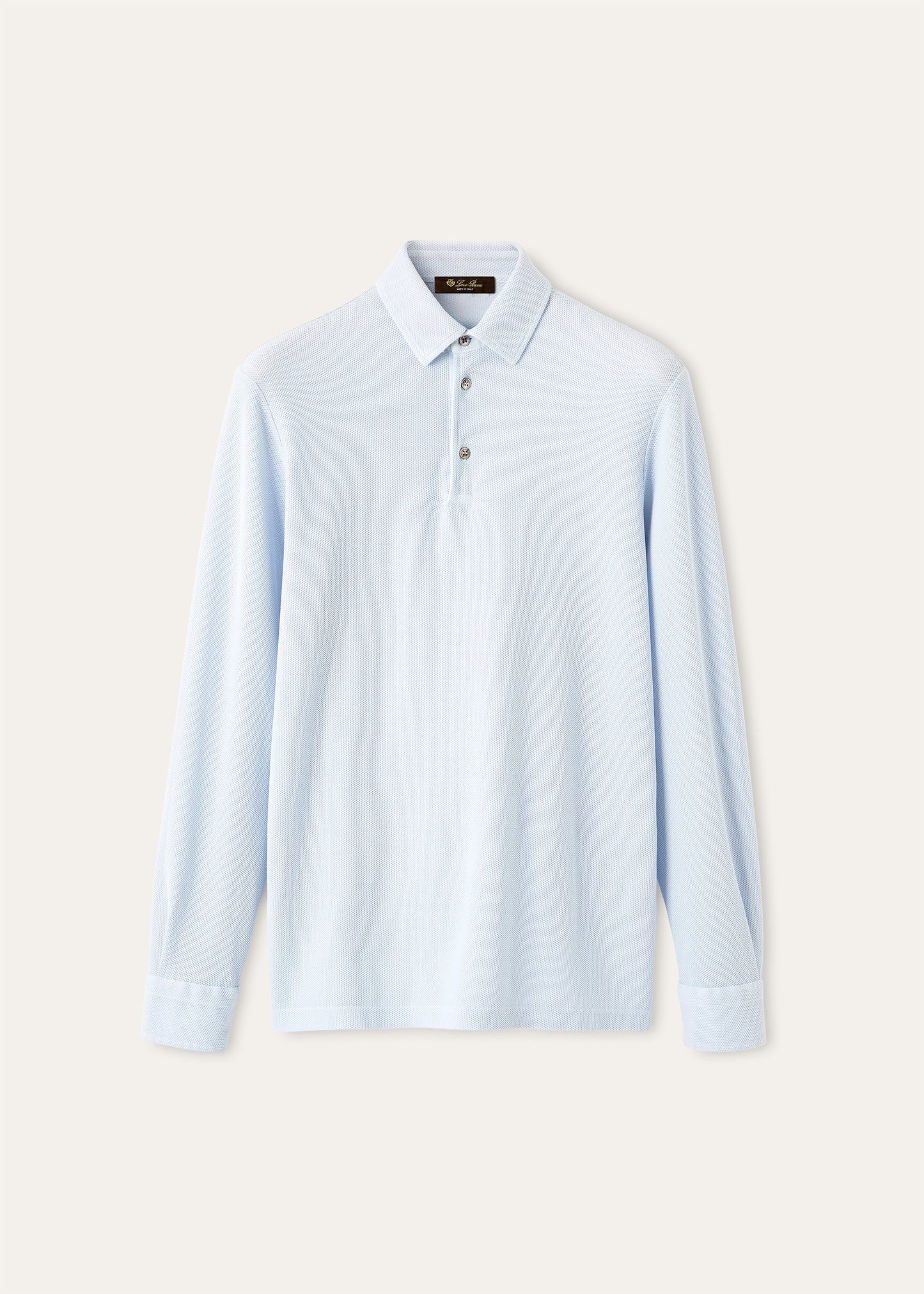 Polo shirt van katoen | BG_TRANSPARENT | L.Blauw