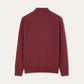 Longsleeve polo van wol | BG_TRANSPARENT | DARK BORDEAUX