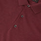 Longsleeve polo van wol | BG_TRANSPARENT | DARK BORDEAUX