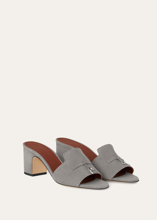 Summer Charms Sandalen van suède | BG_TRANSPARENT |GRIJS-GROEN