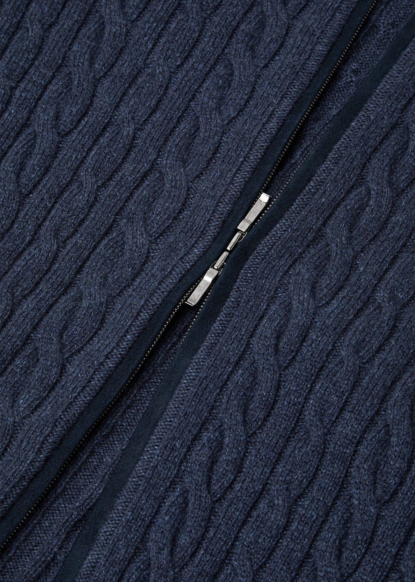 Ritsvest van cashmere | FULL_WIDTH | Blauw