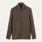 Overshirt van cashmere | BG_TRANSPARENT | Bruin