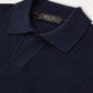 Buttonless polo van wol | BG_TRANSPARENT | BLUE NAVY