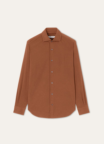 Shirt van katoen | BG_TRANSPARENT | Bruin