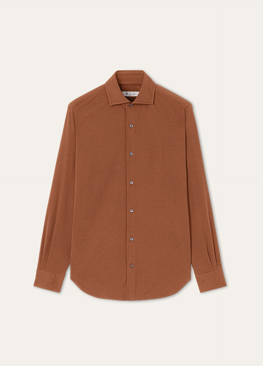 Shirt van katoen | BG_TRANSPARENT | Bruin
