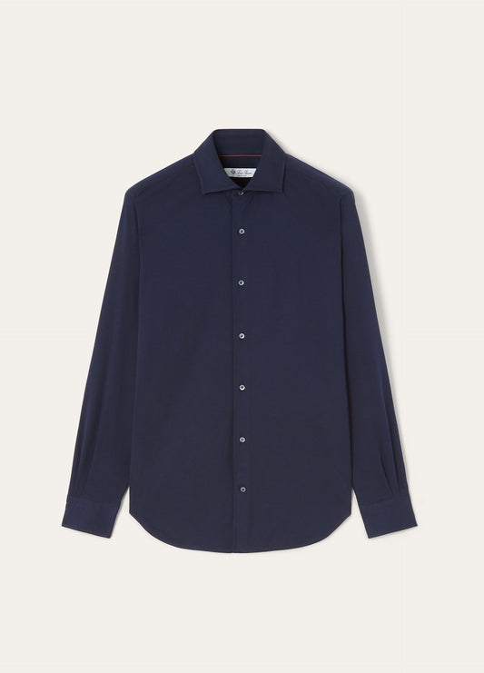 Andrew shirt van katoen | BG_TRANSPARENT | BLUE NAVY