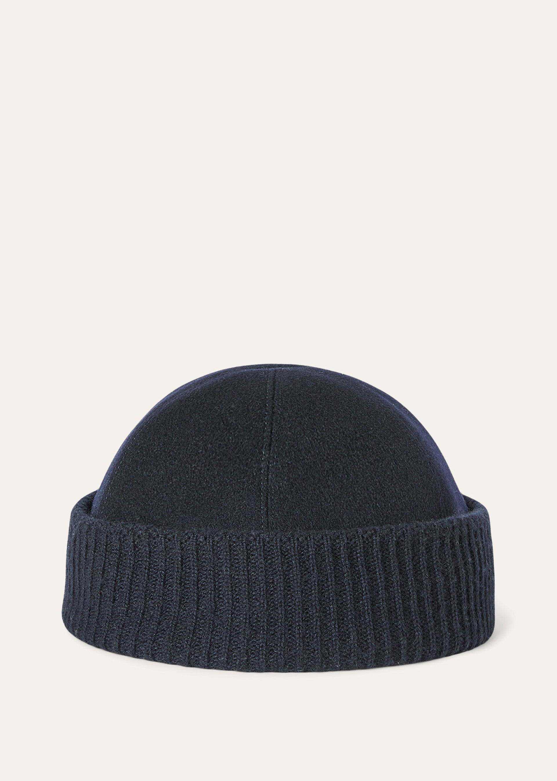 Beanie van cashmere | BG_TRANSPARENT | BLUE NAVY