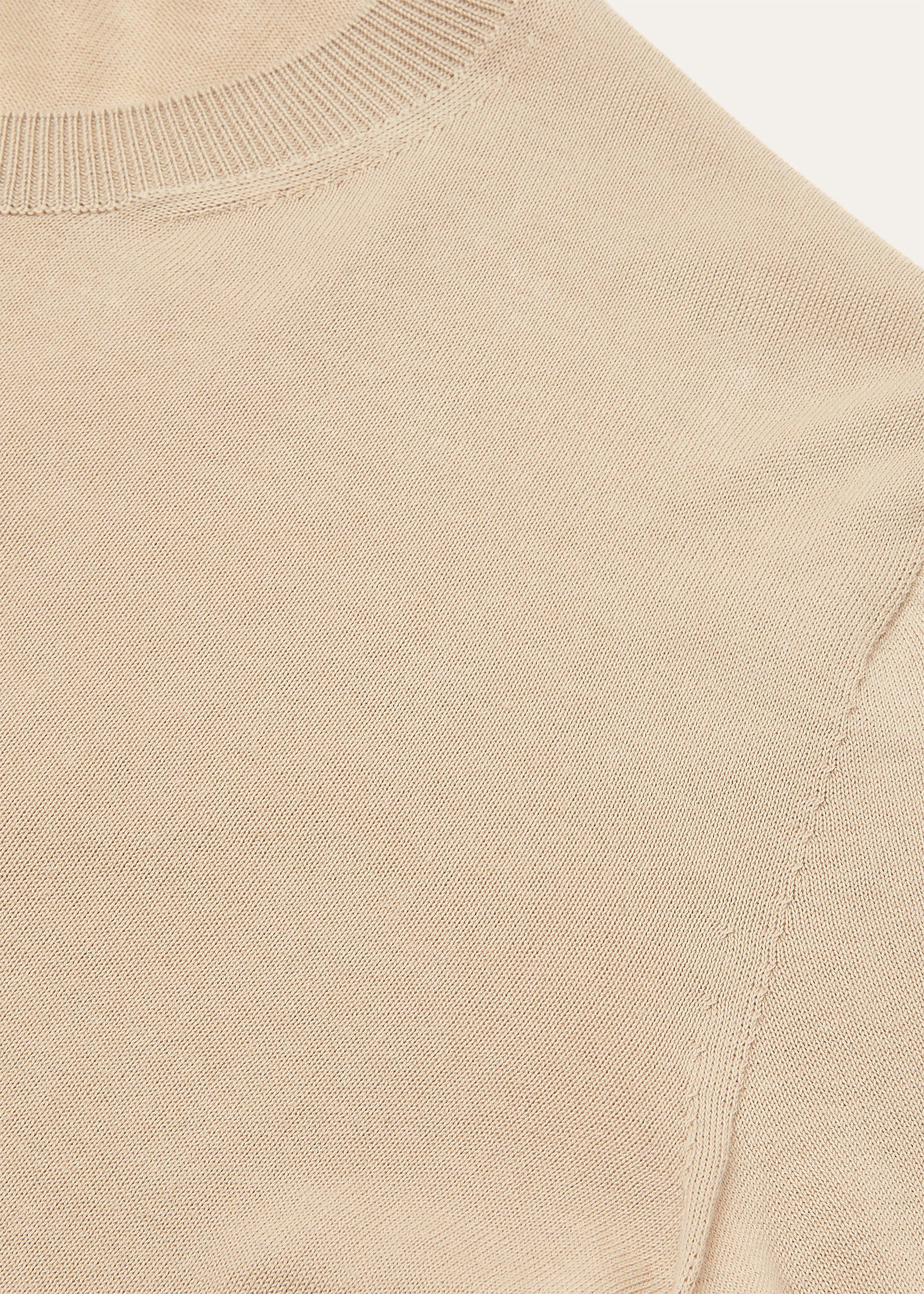 Angera t-shirt van katoen | BG_TRANSPARENT | CARAMEL