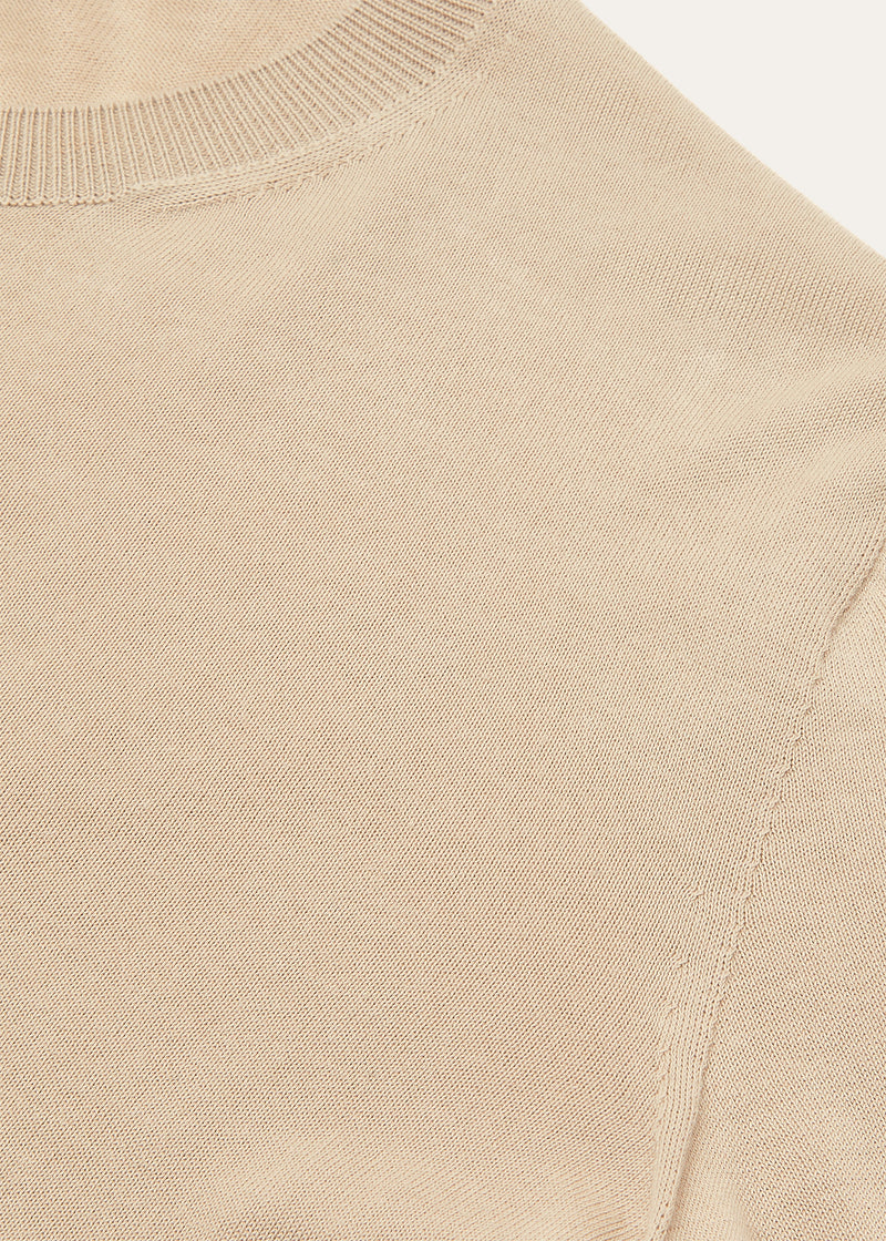 Angera t-shirt van katoen | FULL_WIDTH | CARAMEL