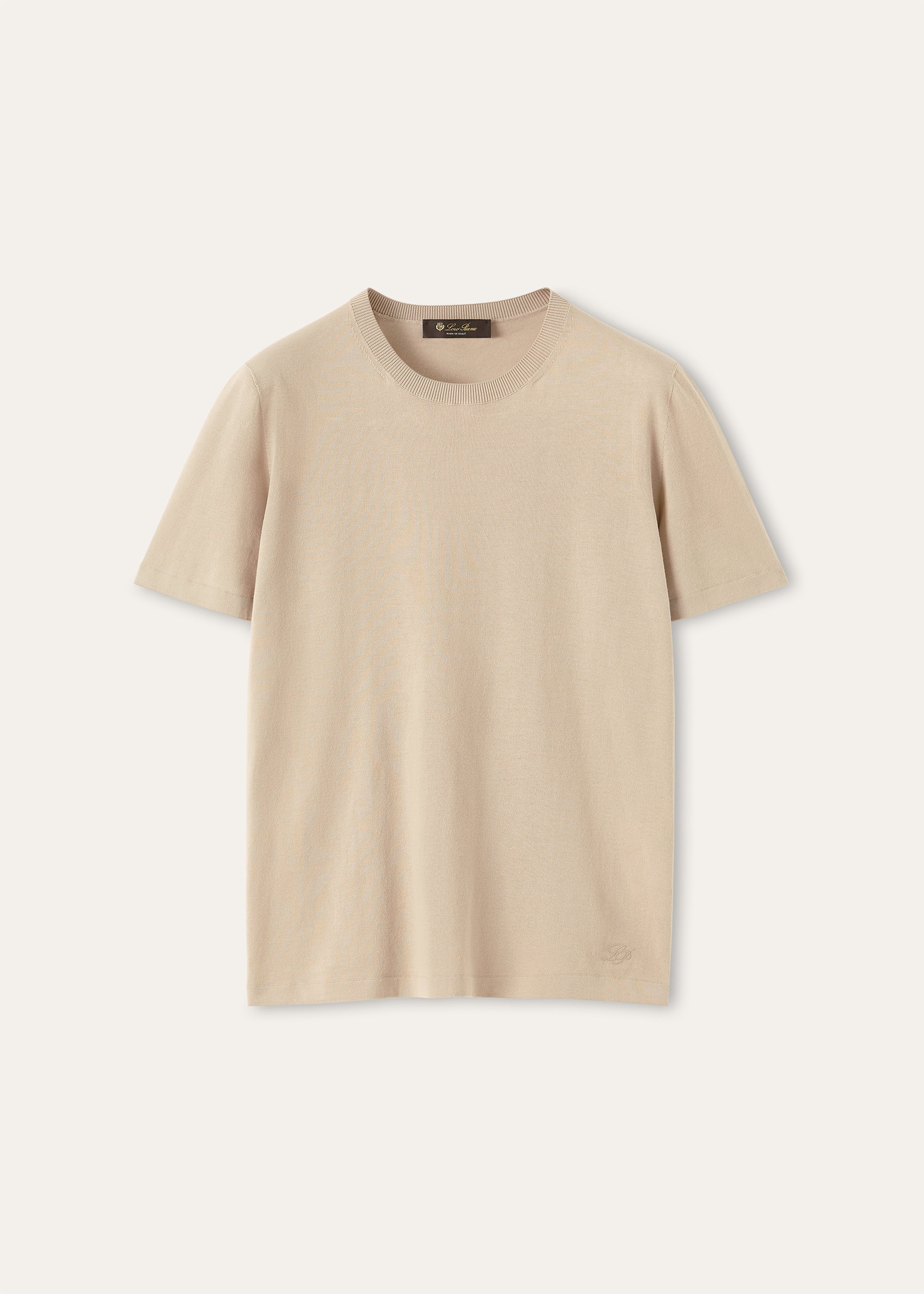 Angera t-shirt van katoen | BG_TRANSPARENT | CARAMEL