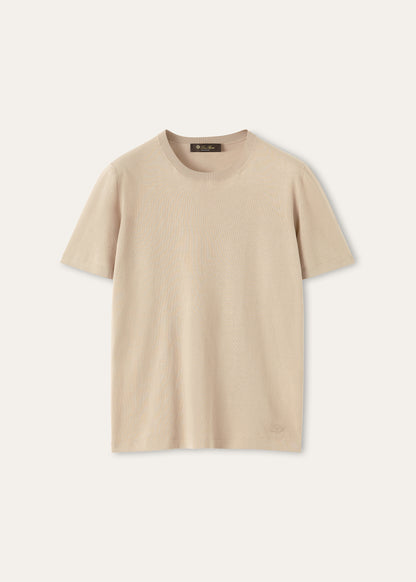 Angera t-shirt van katoen | BG_TRANSPARENT | CARAMEL