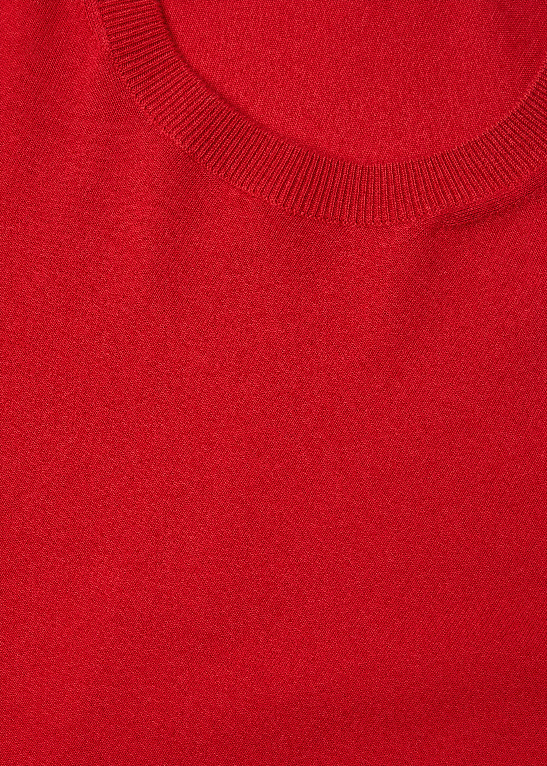 Angera t-shirt van katoen | BG_TRANSPARENT | Rood