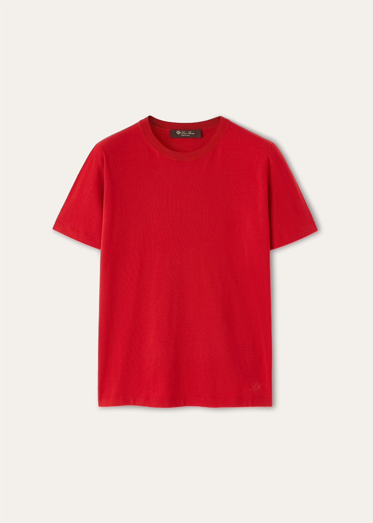 Angera t-shirt van katoen | BG_TRANSPARENT | Rood