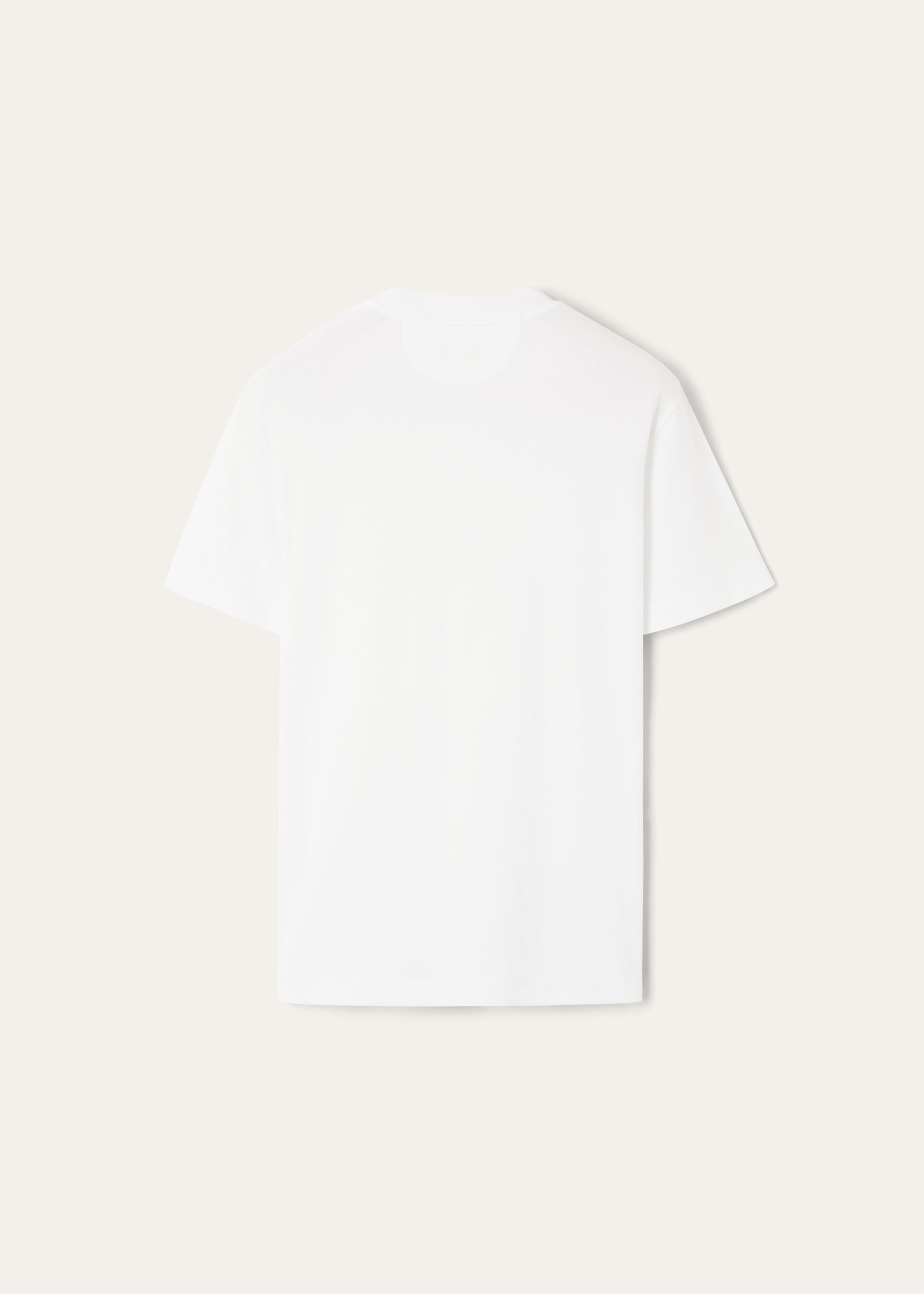 T-shirt van katoen | BG_TRANSPARENT | Wit