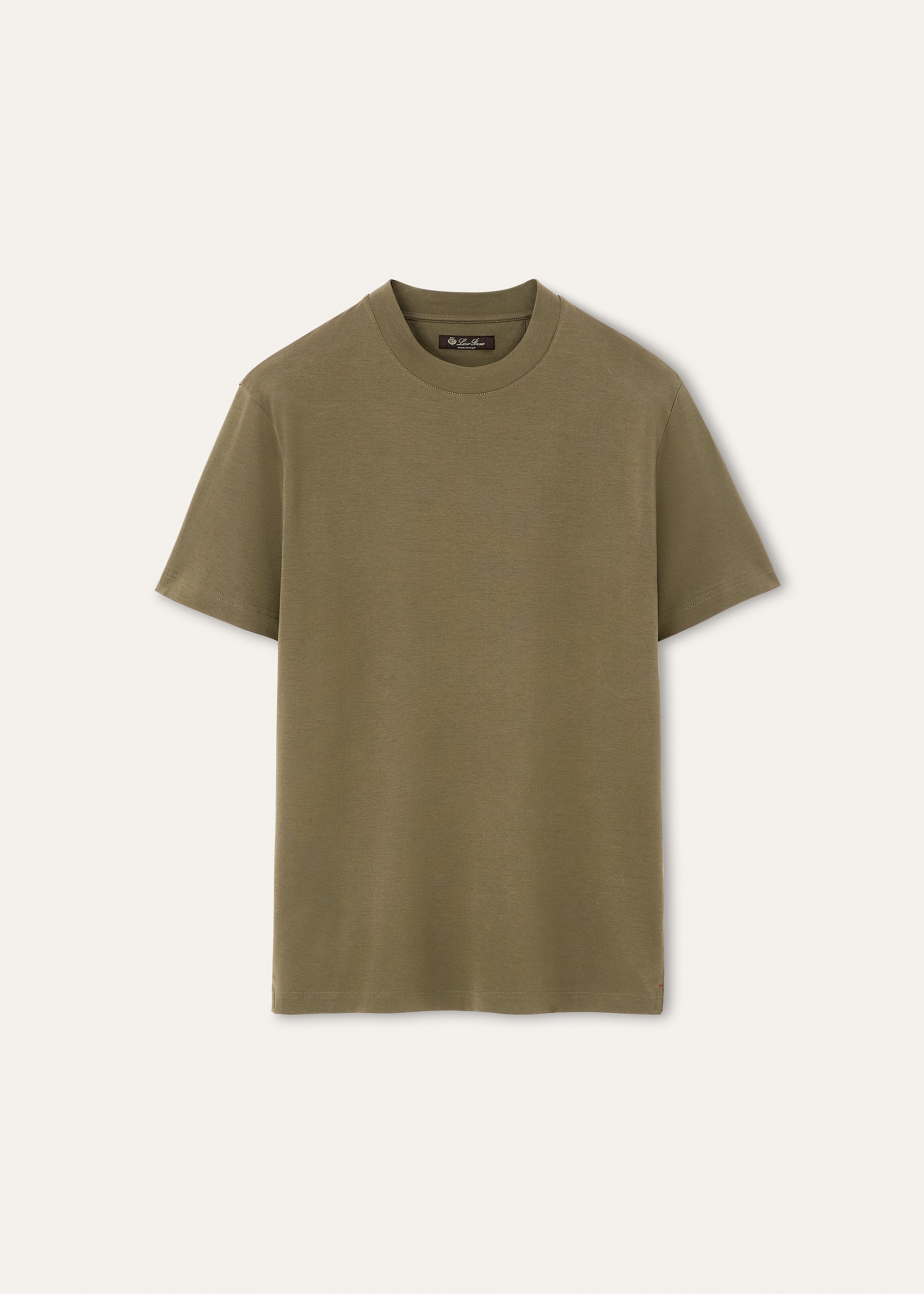 T-shirt van katoen | BG_TRANSPARENT | D.Groen