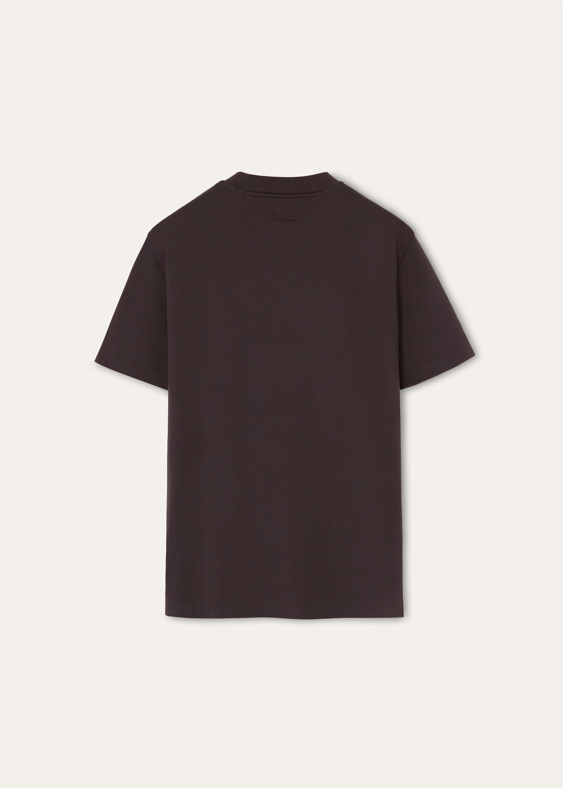 T-shirt van katoen | BG_TRANSPARENT | Bruin