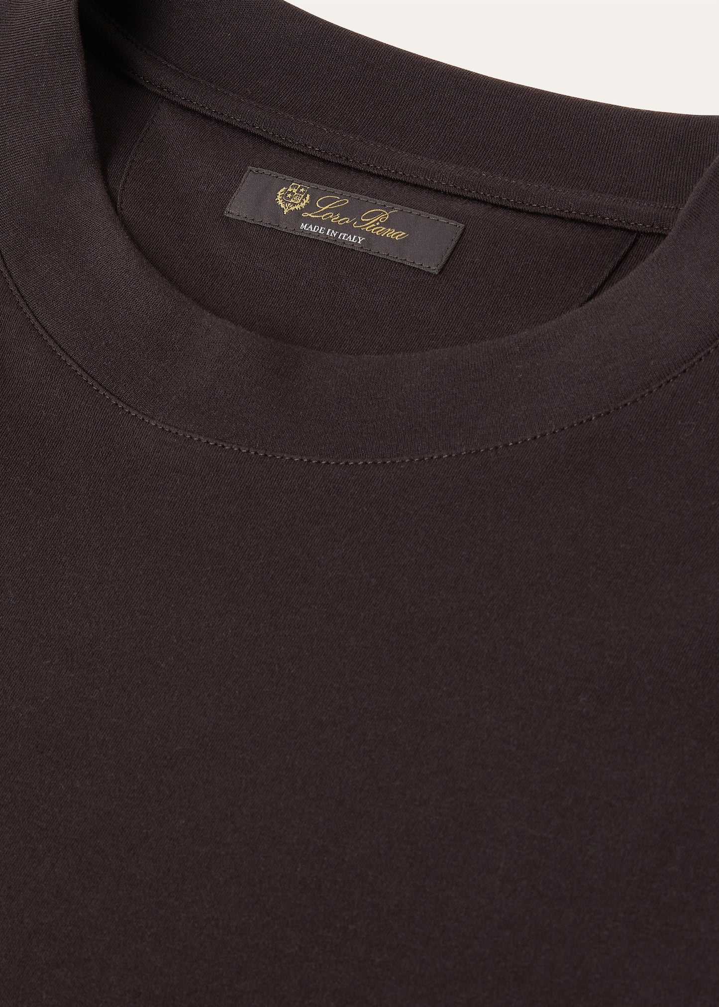 T-shirt van katoen | FULL_WIDTH | BG_TRANSPARENT | Bruin