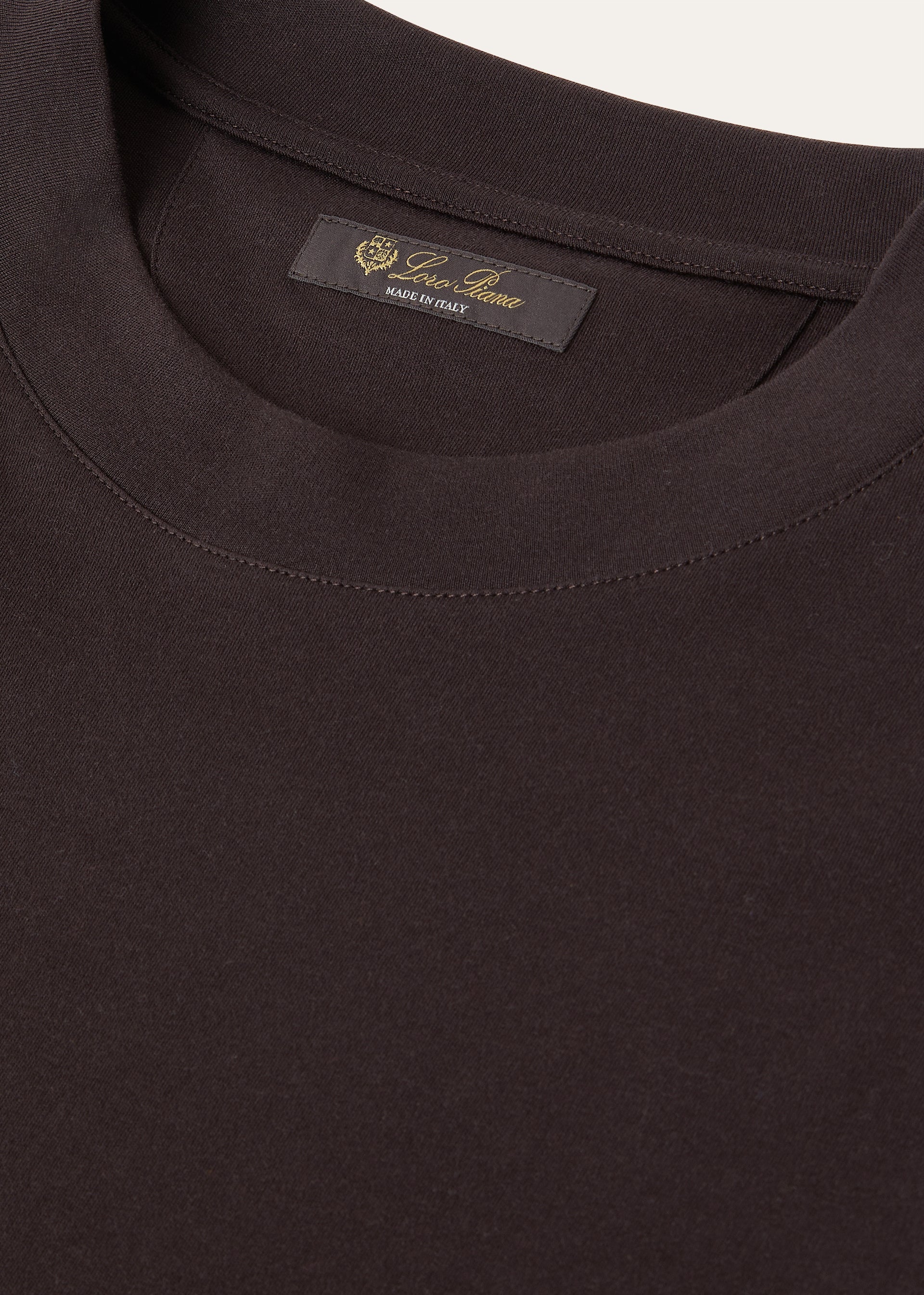 T-shirt van katoen | FULL_WIDTH | BG_TRANSPARENT | Bruin