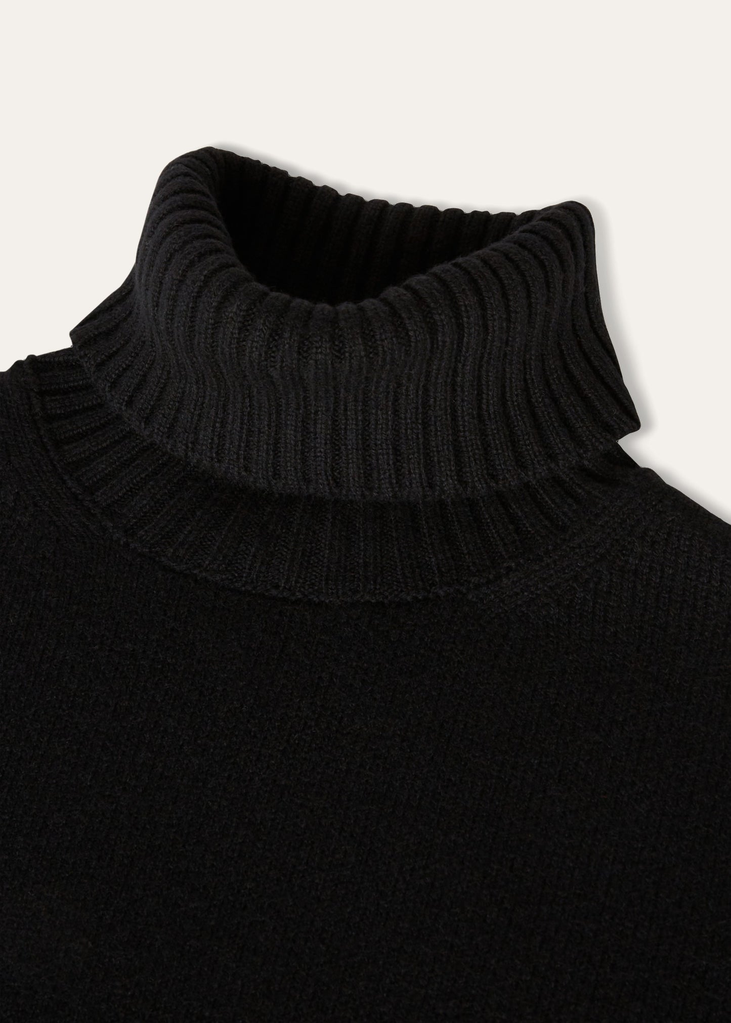 Coltrui van baby cashmere | BG_TRANSPARENT | Zwart