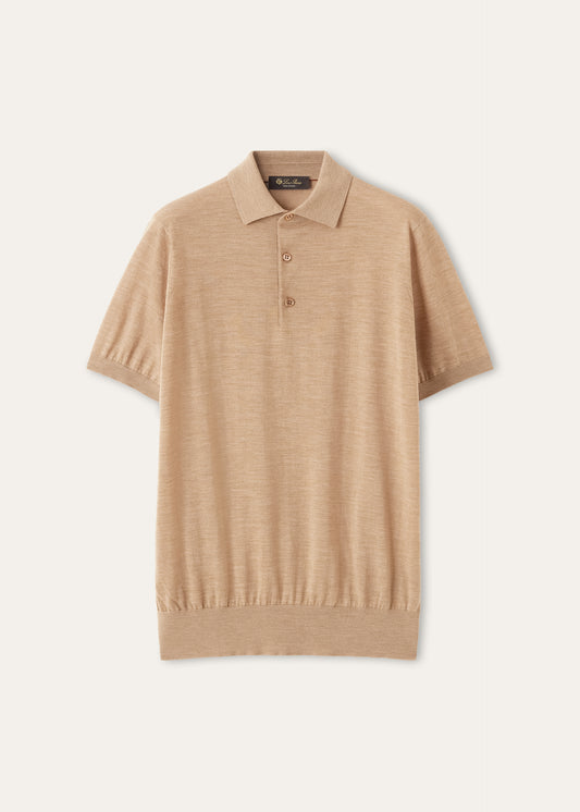 Polo van Wish® Wool | BG_TRANSPARENT | Camel