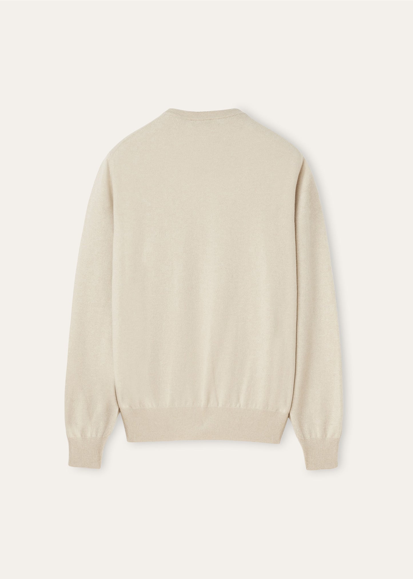 Crewneck van baby cashmere  | BG_TRANSAPRENT | ZAND