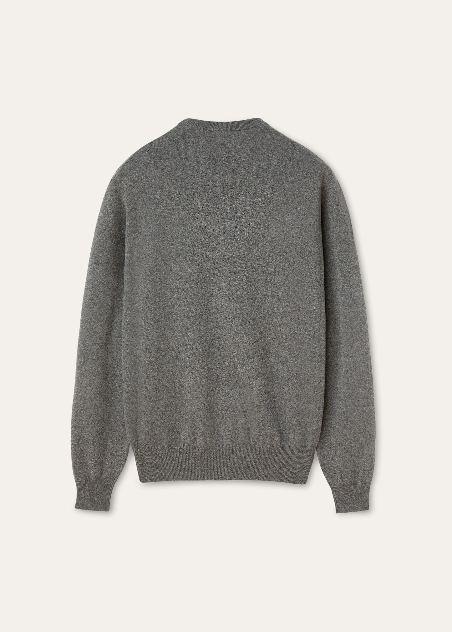 Crewneck van baby cashmere  | BG_TRANSAPRENT | Grijs