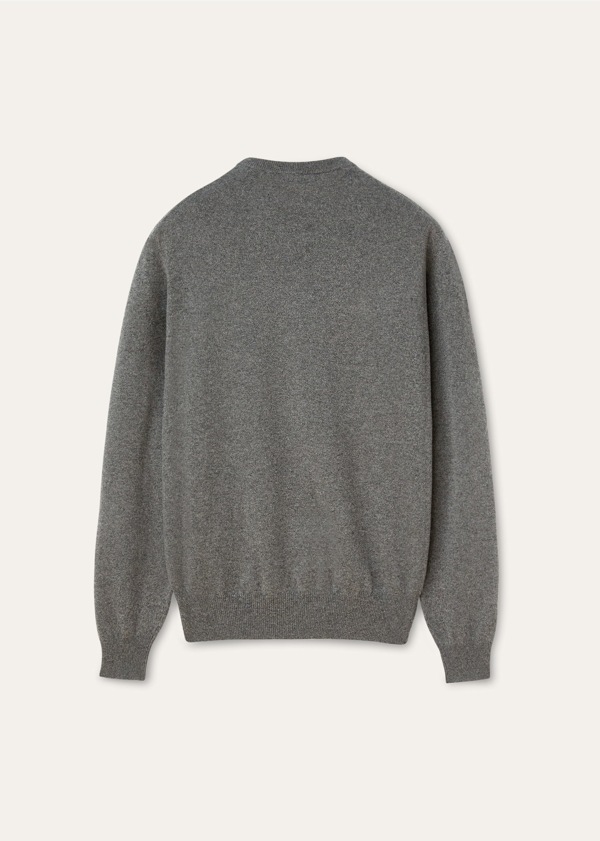 Crewneck van baby cashmere  | BG_TRANSAPRENT | Grijs
