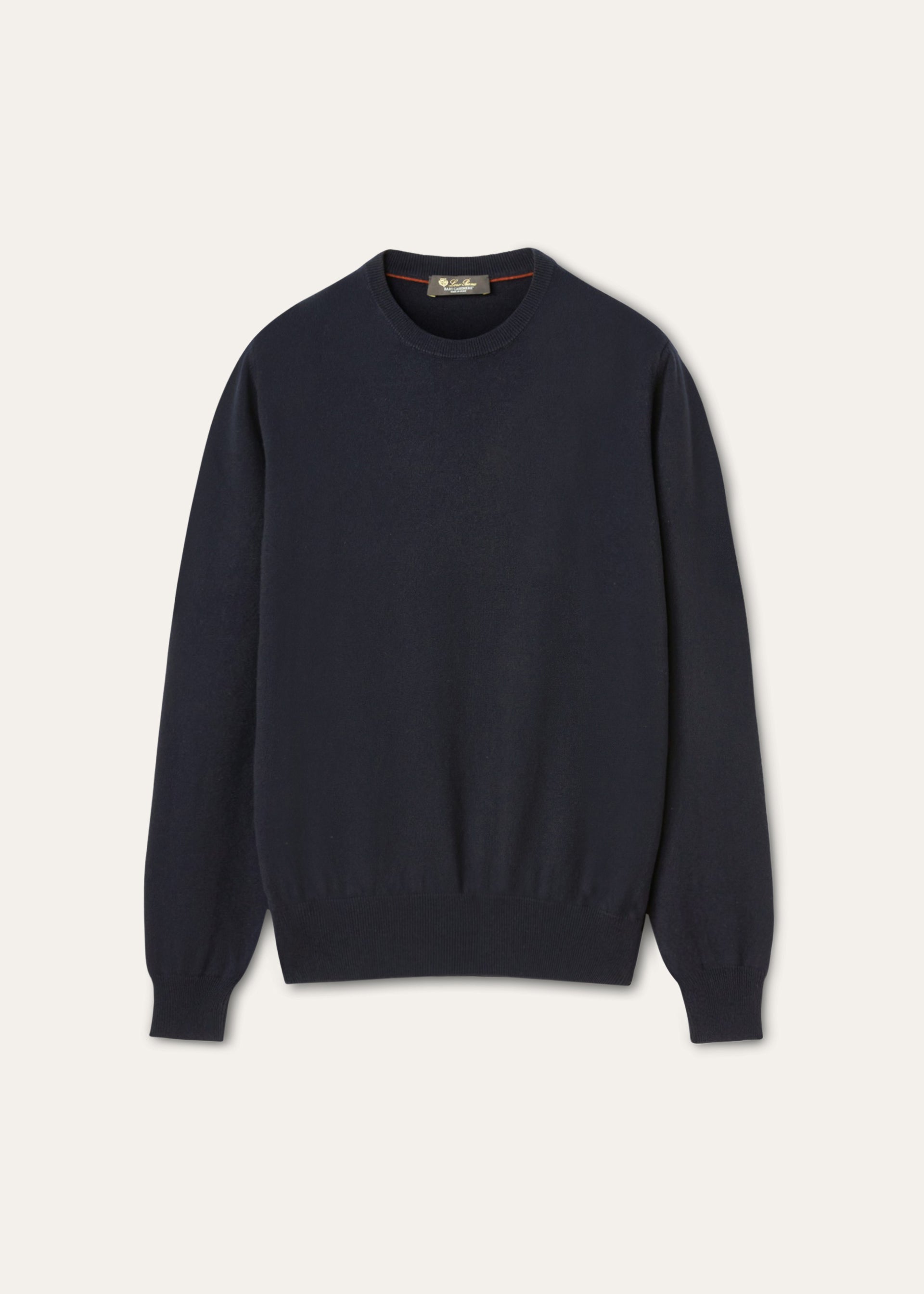 Crewneck van baby cashmere  | BG_TRANSAPRENT | BLUE NAVY