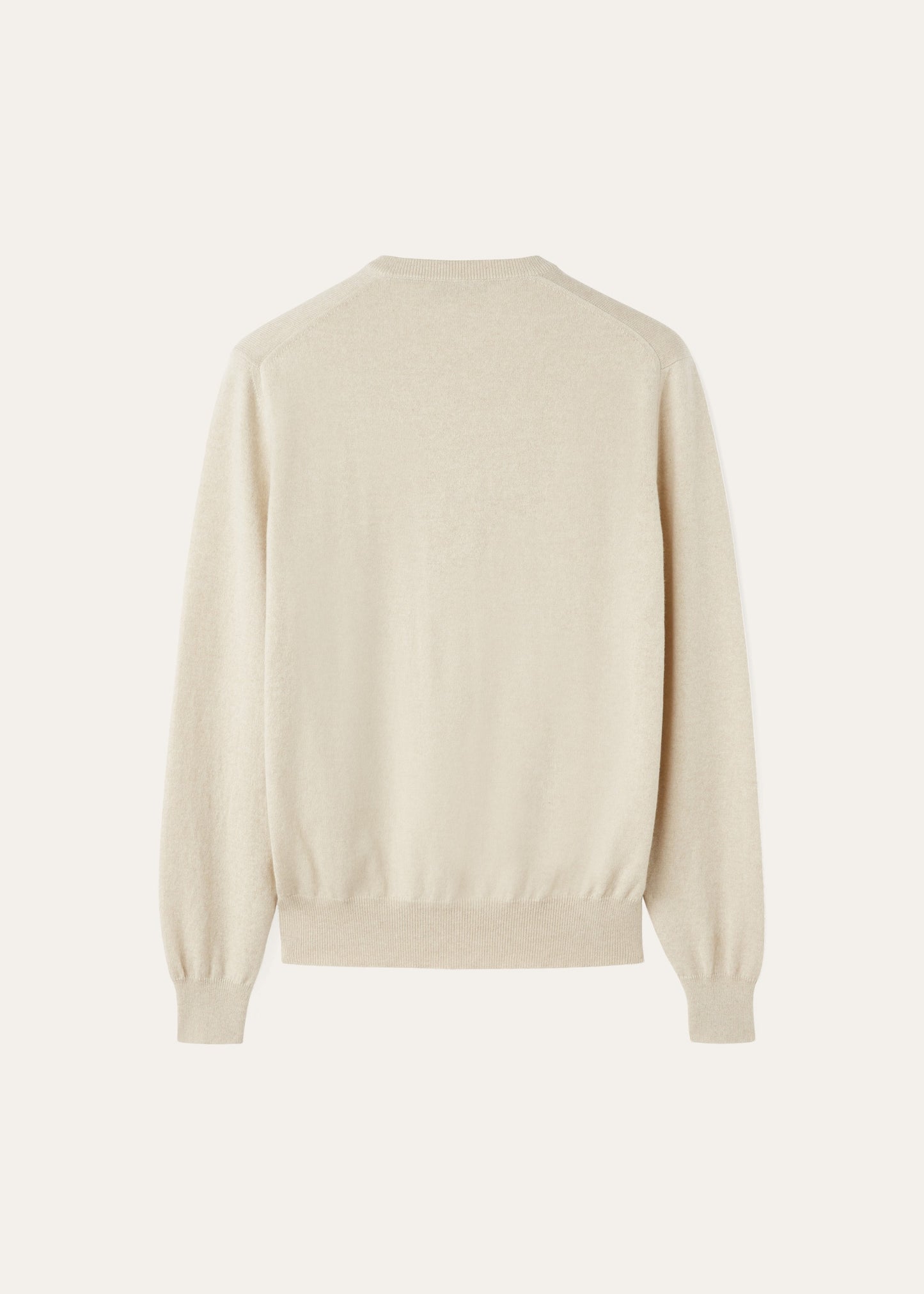 V-hals trui van baby cashmere | BG_TRANSPARENT | ZAND