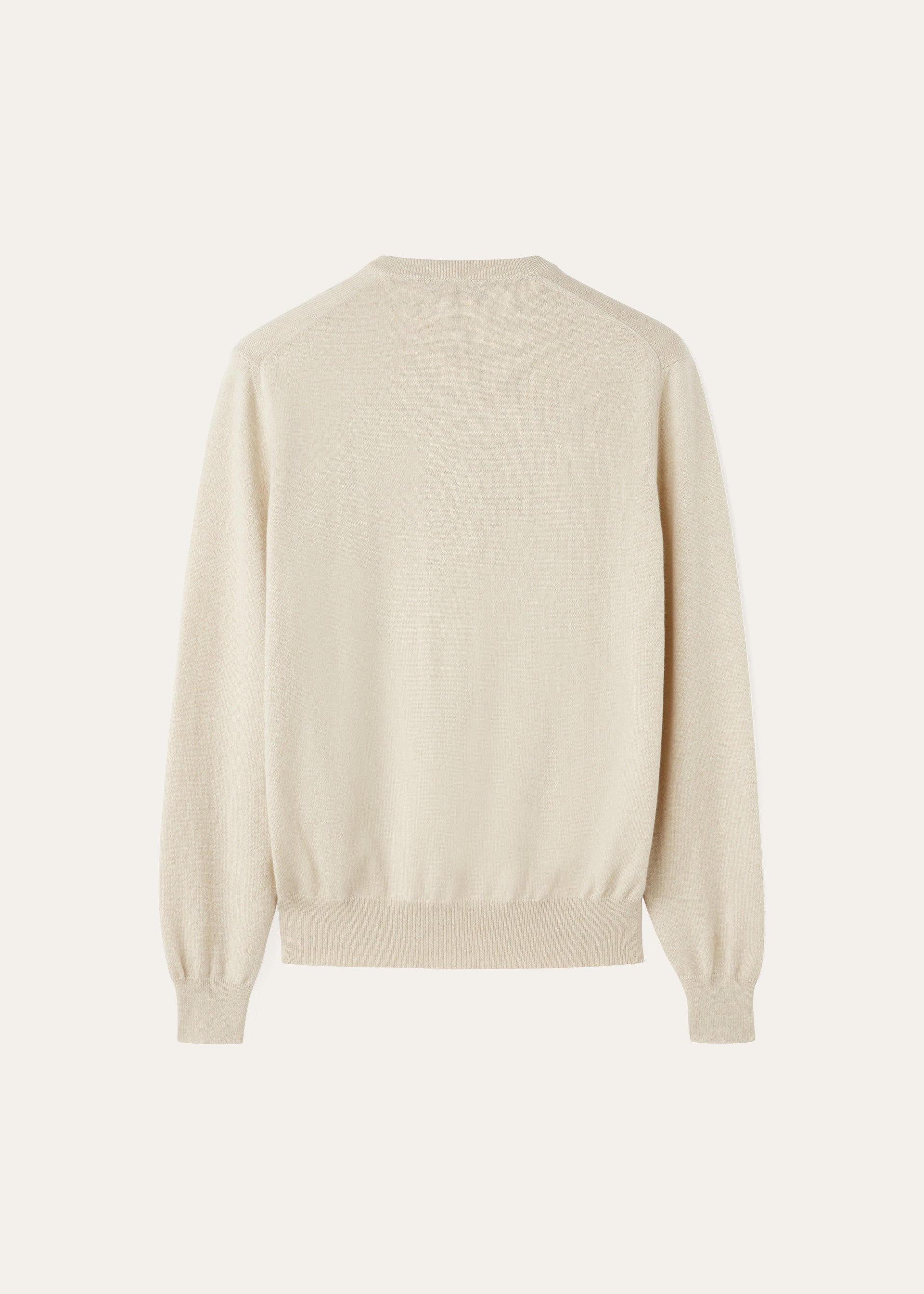V-hals trui van baby cashmere | BG_TRANSPARENT | ZAND