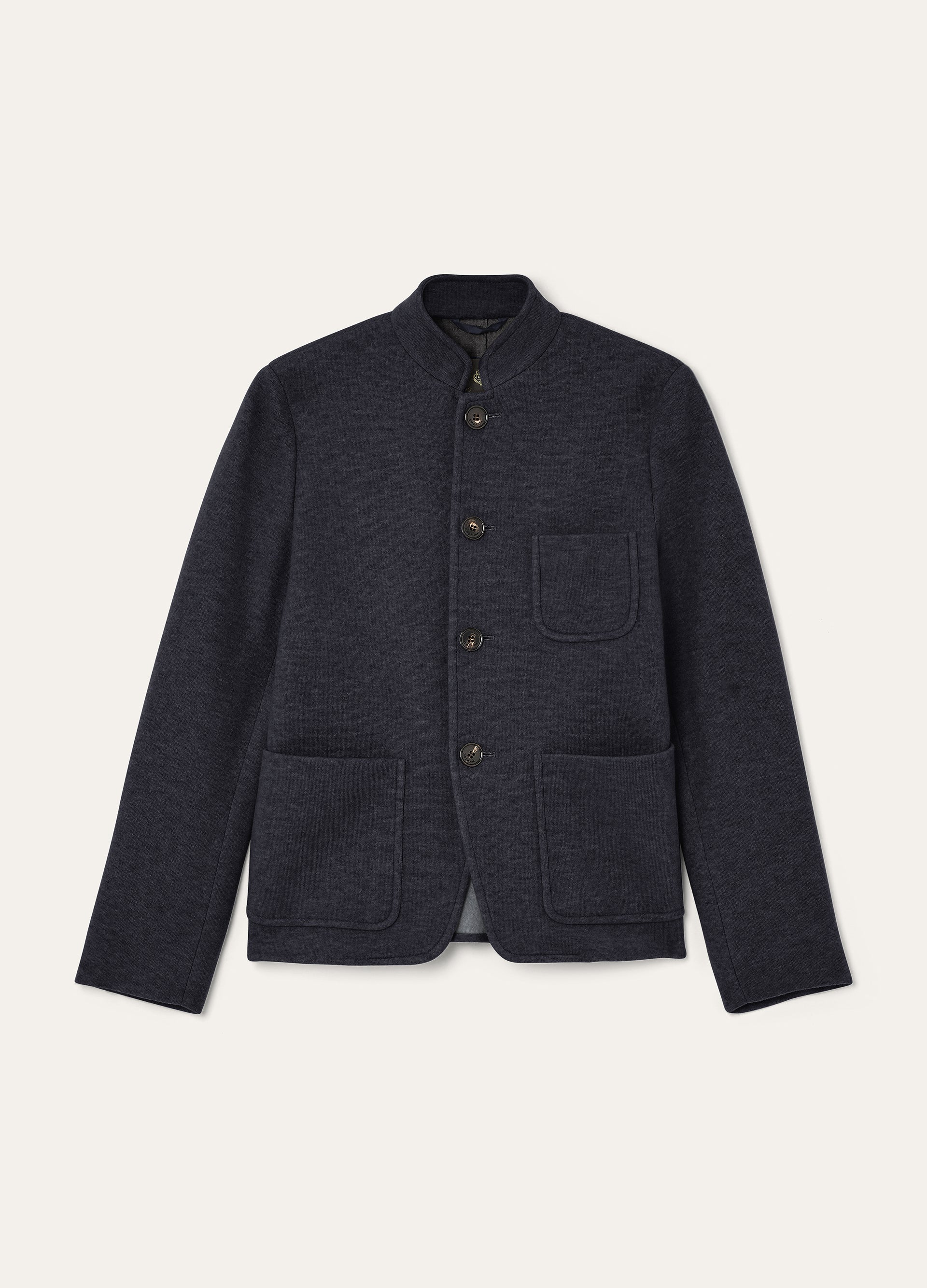 Sweater jacket van cashmere | BG_TRANSPARENT |  BLUE NAVY