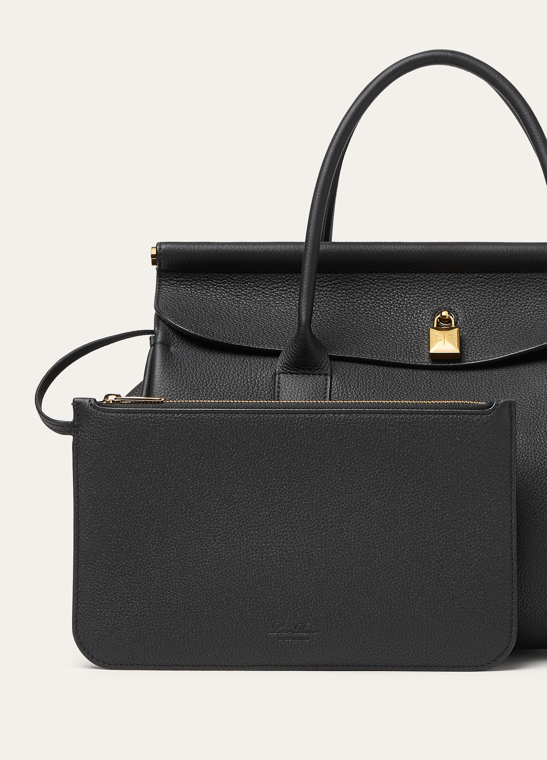 Loom bag van leer | BG_TRANSPARANT | Black
