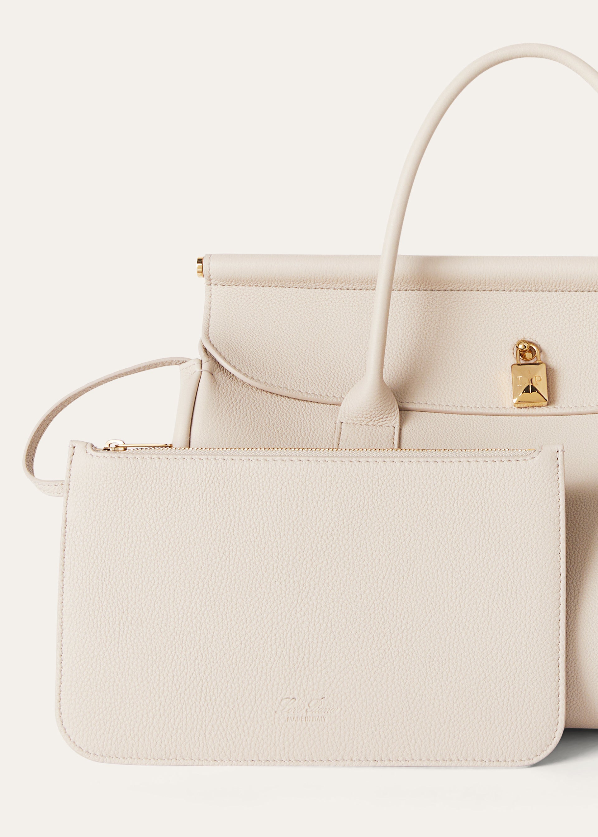 Loom bag van leer | BG_TRANSPARANT | Beige
