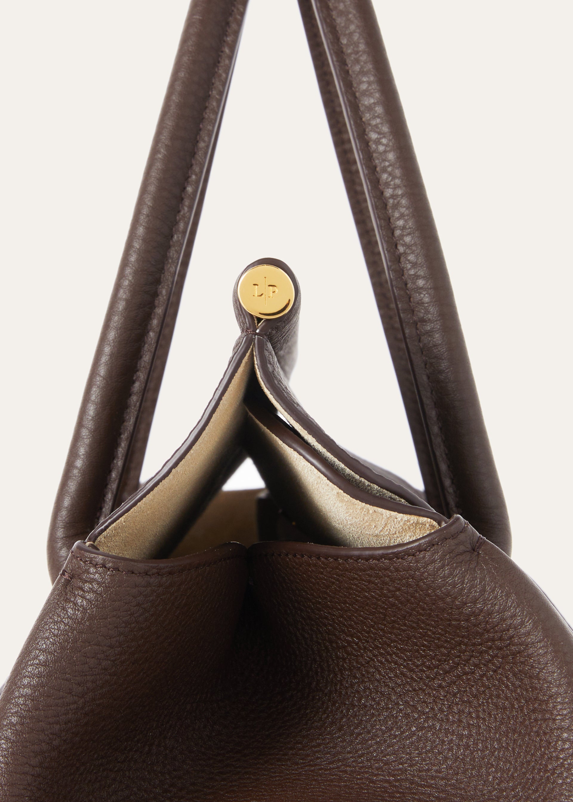 Loom bag van leer | BG_TRANSPARANT | TAUPE