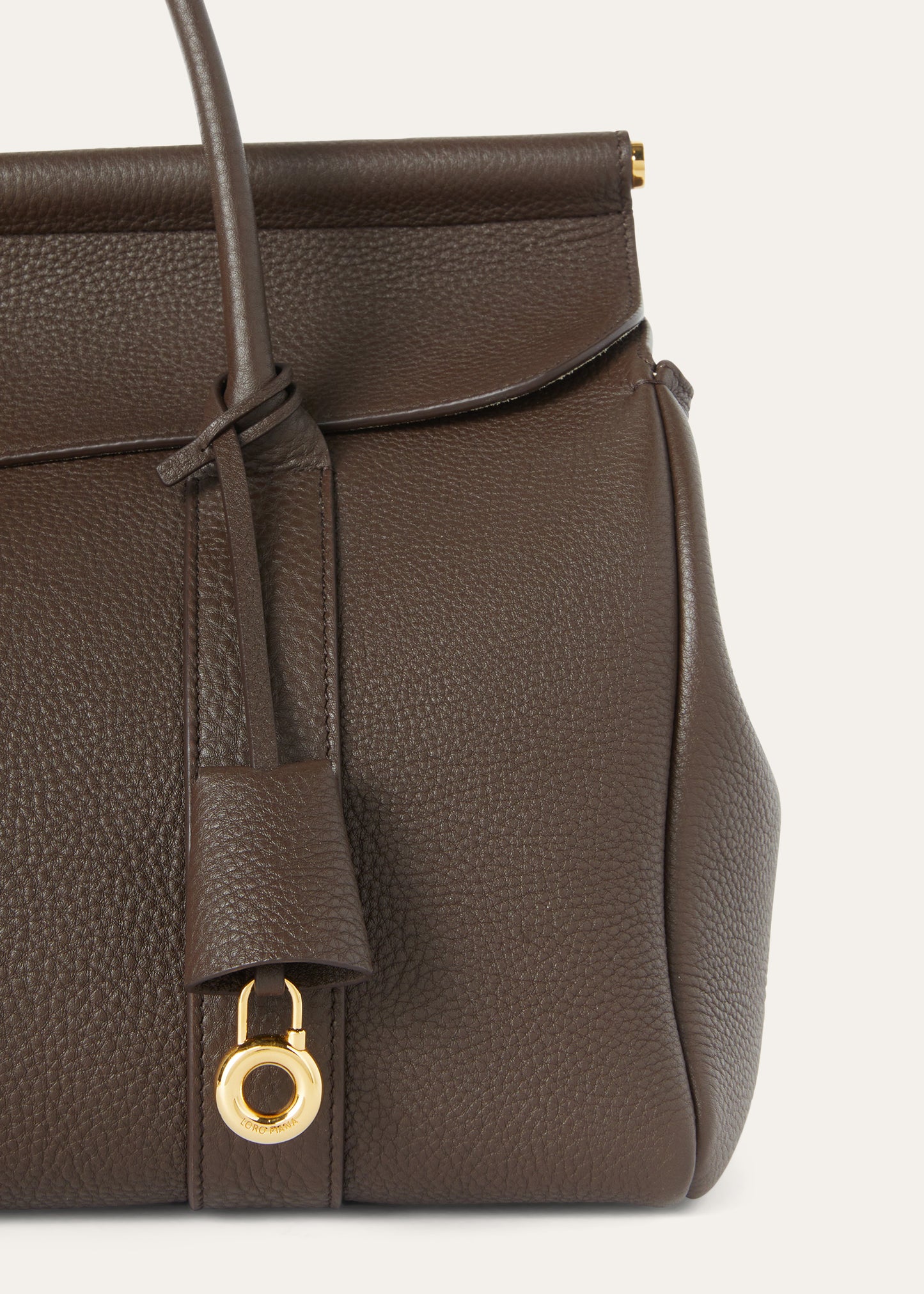 Loom bag van leer | BG_TRANSPARANT | TAUPE