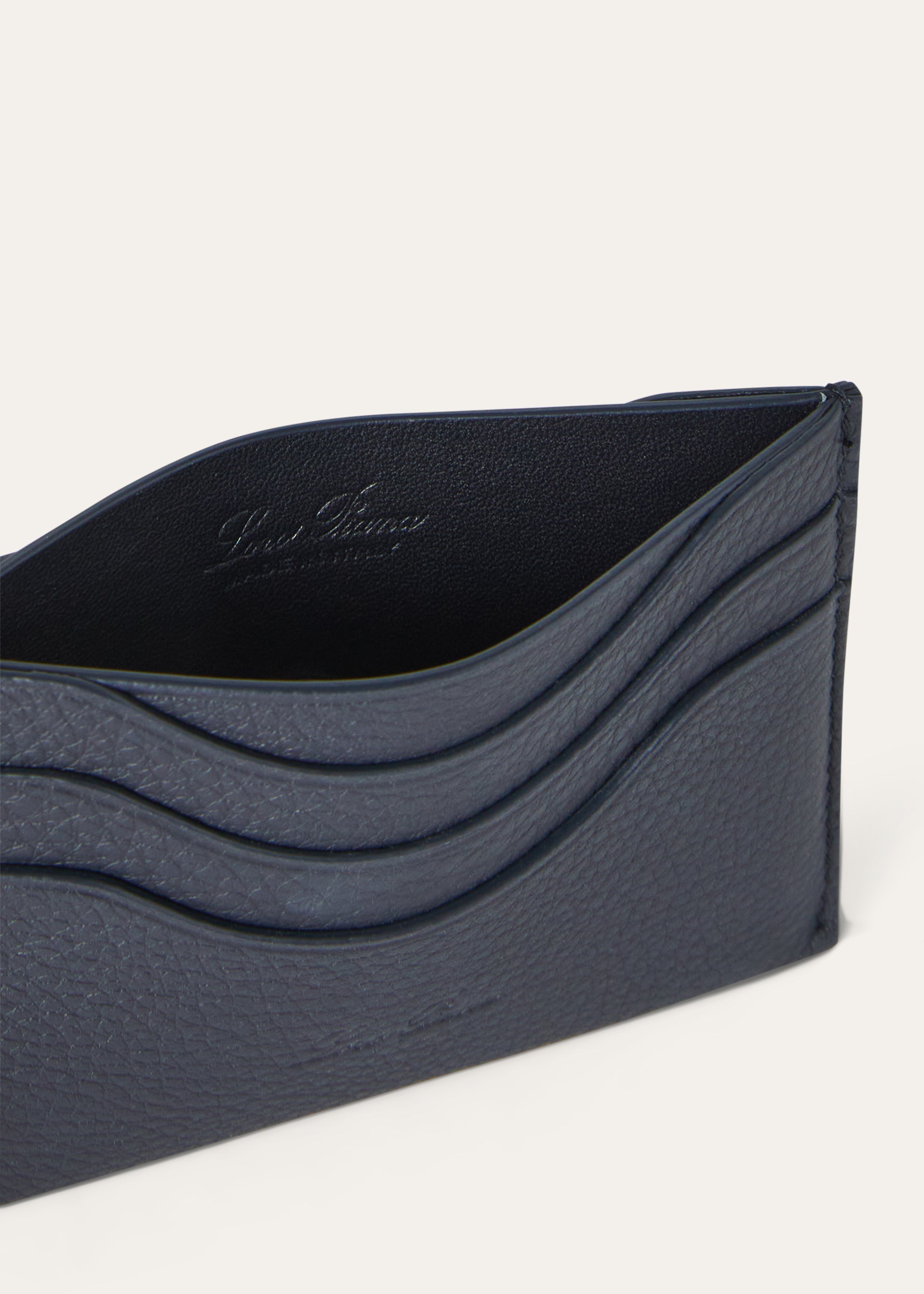 Leren cardholder | FULL_WIDTH | BG_TRANSPARENT | BLUE NAVY