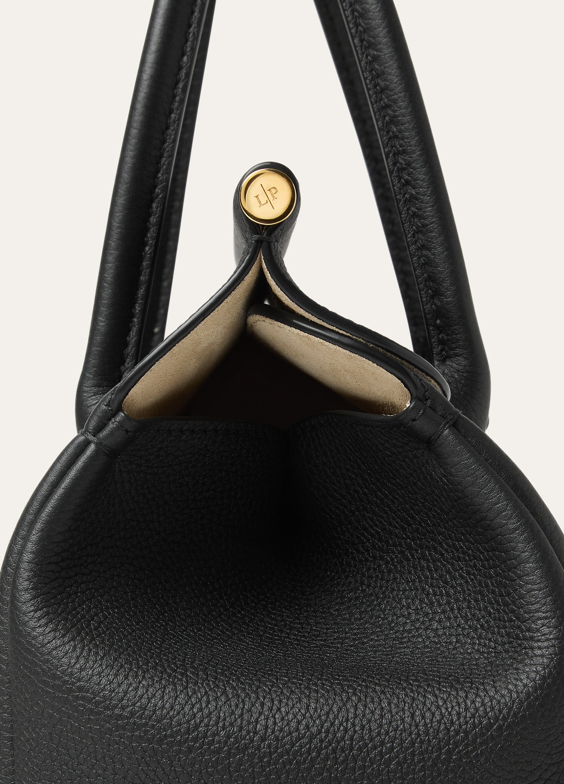 Loom bag van leer | BG_TRANSPRANT| Zwart
