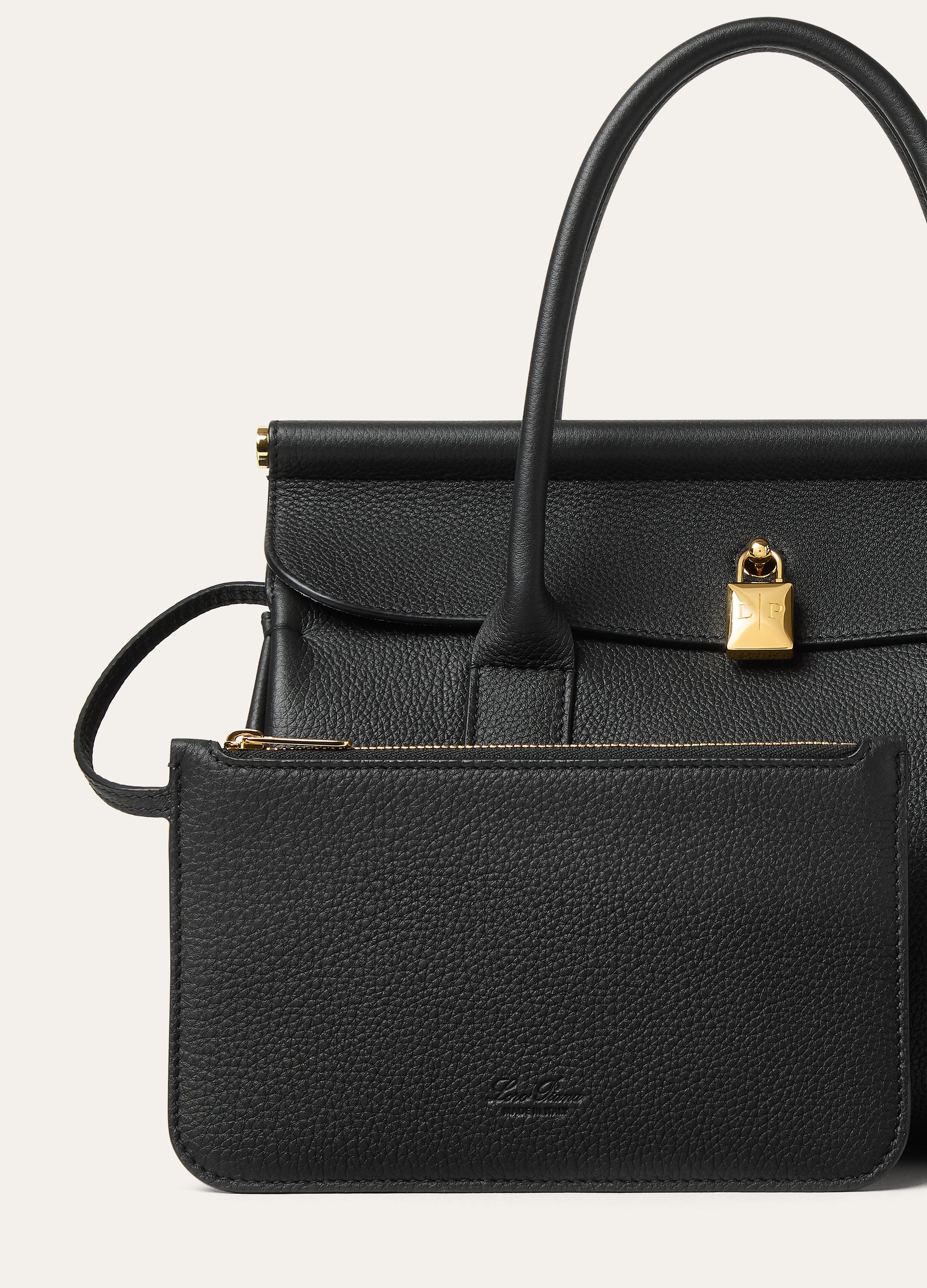Loom bag van leer | BG_TRANSPRANT| Zwart