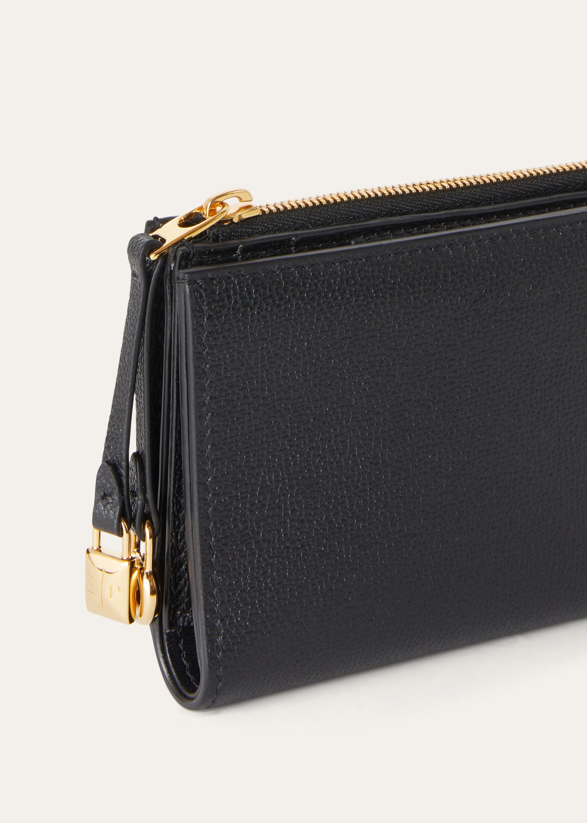 Bifold portemonnee van leer | BG_TRANSPARENT | Black