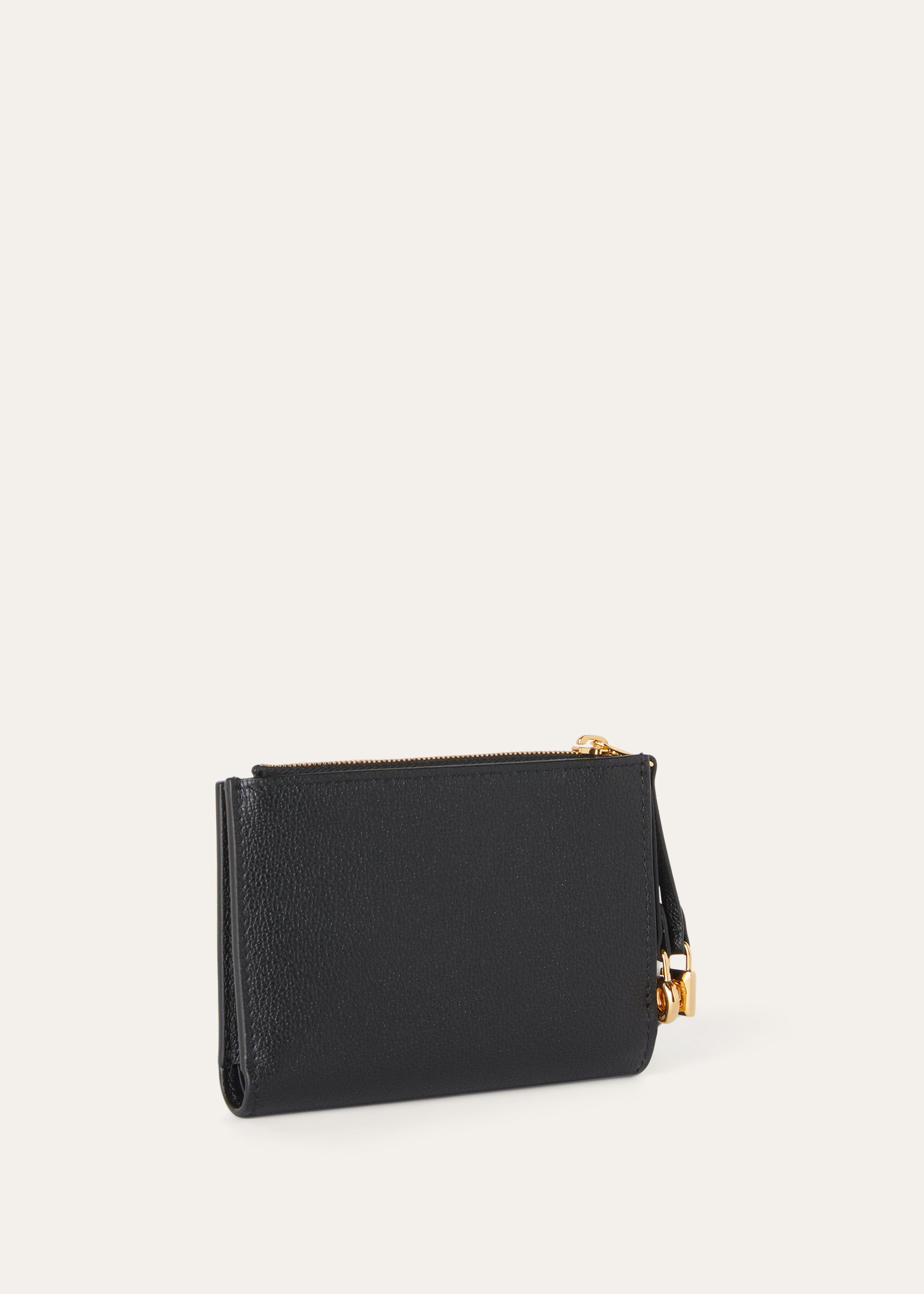 Bifold portemonnee van leer | BG_TRANSPARENT | Black