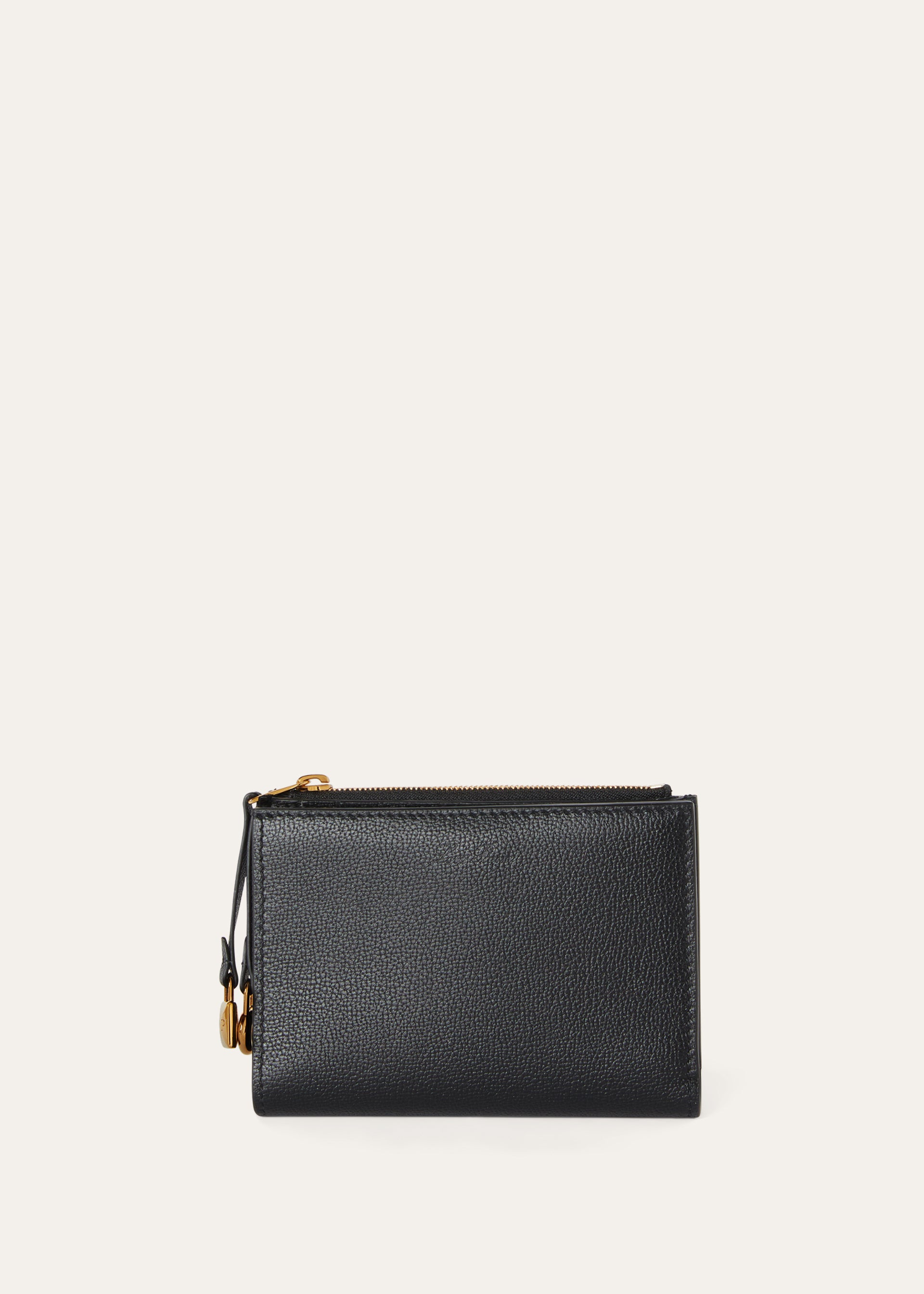 Bifold portemonnee van leer | BG_TRANSPARENT | Black