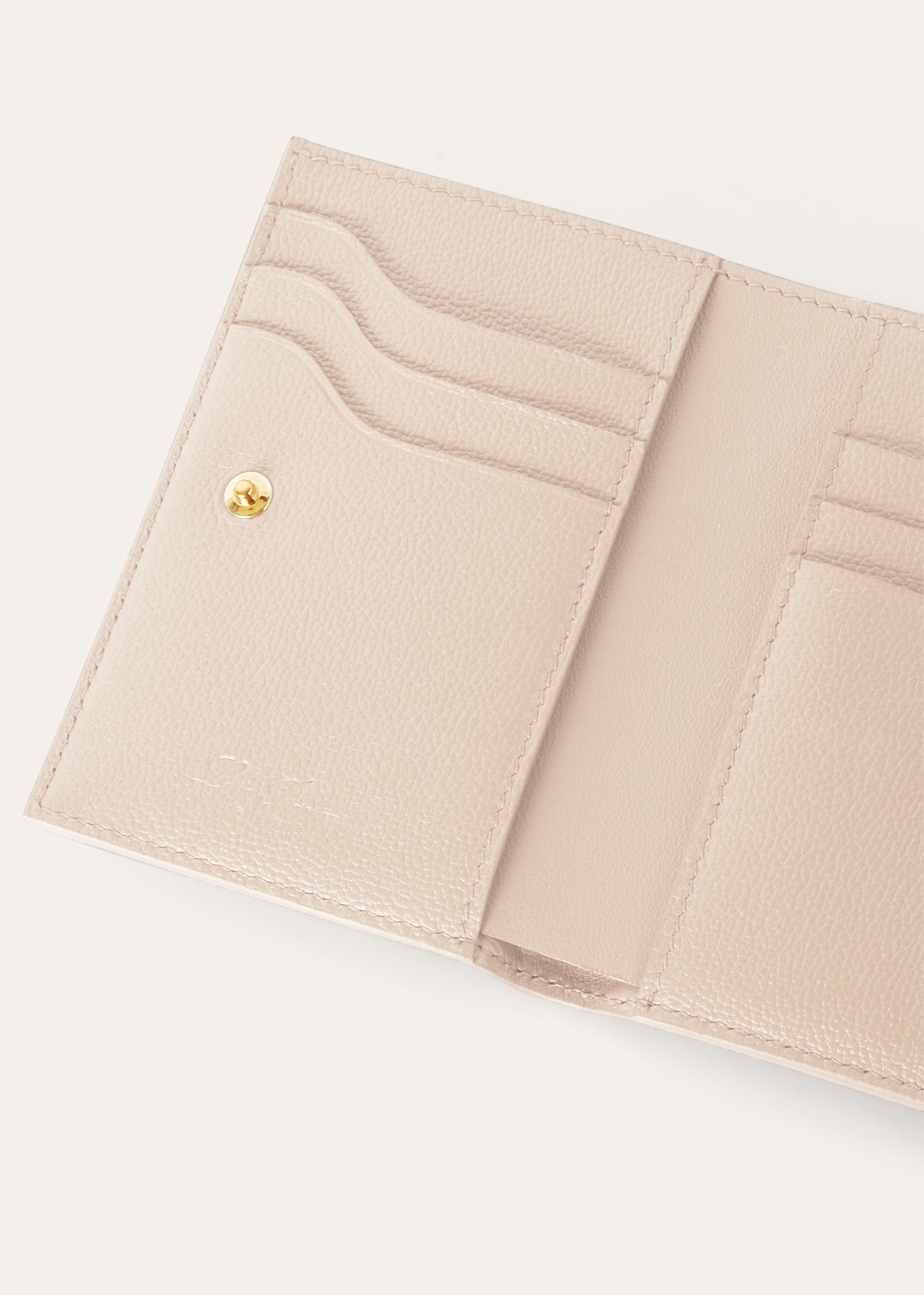 Bifold portemonnee van leer | BG_TRANSPARENT | Off-white