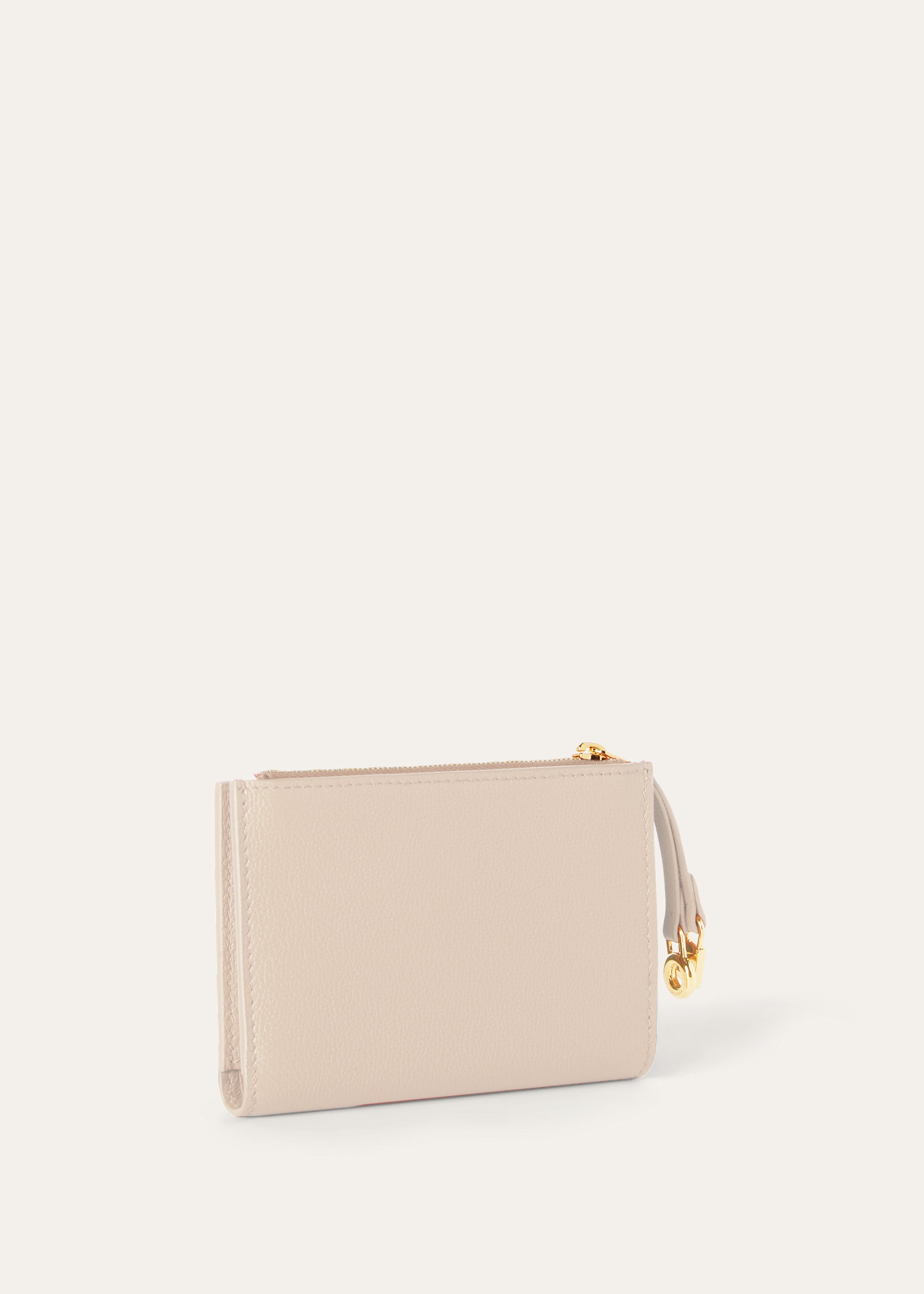 Bifold portemonnee van leer | BG_TRANSPARENT | Off-white