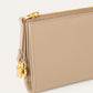 Bifold portemonnee van leer | BG_TRANSPARENT | TAUPE