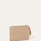 Bifold portemonnee van leer | BG_TRANSPARENT | TAUPE