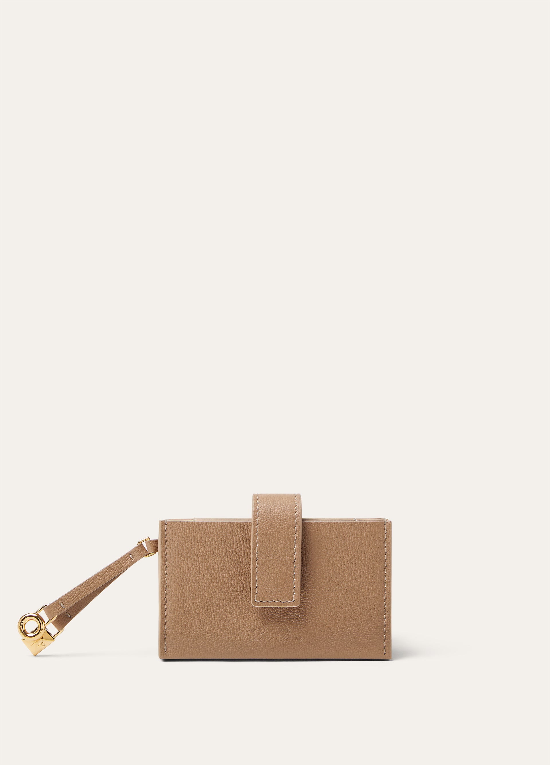 Leren kaarthouder | BG_TRANSPARENT | Beige