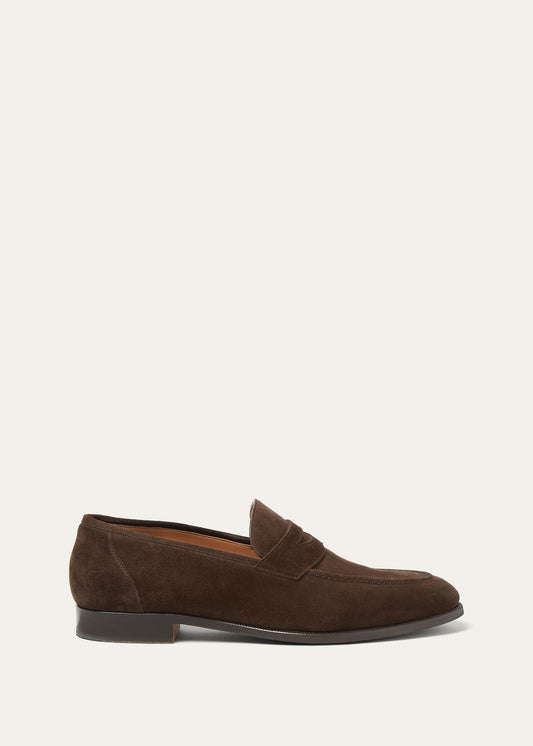 Penny loafers van suède | BG_TRANSPARENT | CHOCOLATE